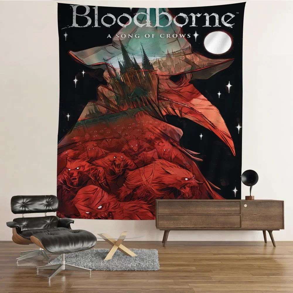 Bloodborne Classic Game Colorful Tapestry Wall Hanging Bohemian Wall Tapestries Mandala Hanging Sheets