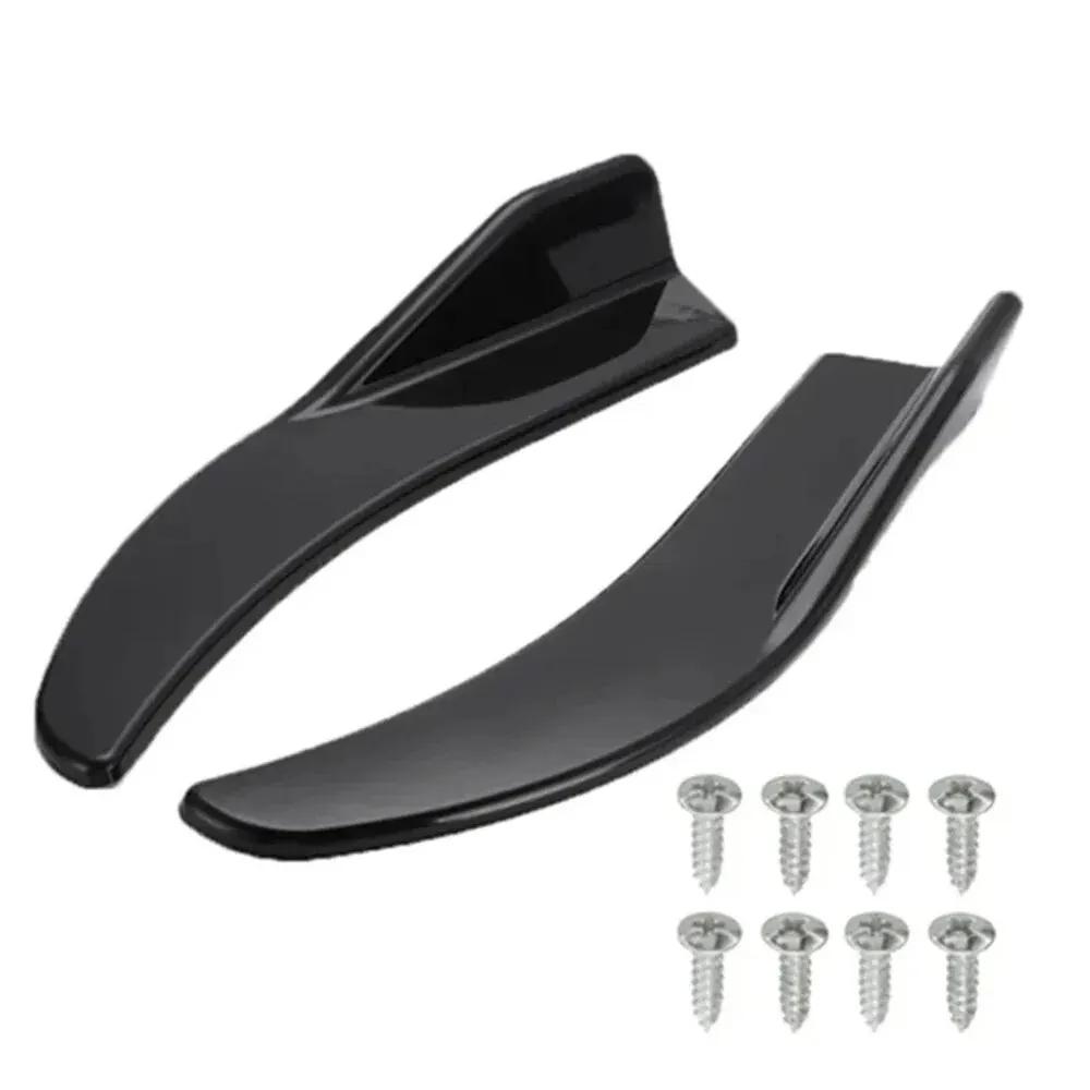 Car bumper spoiler 1 pair car bag corner bumper spoiler front rear lip anti-collision universal car side skirt accessory