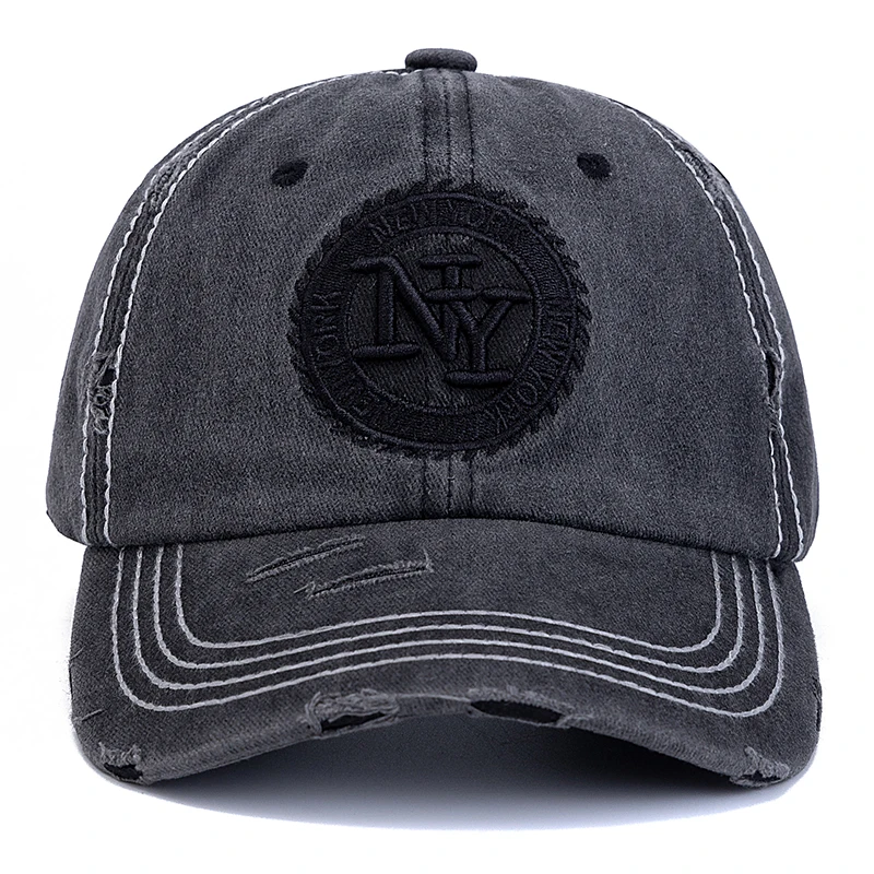 Hot Sale Unisex Baseball Cap NY Letter Embroidery Dad Hat Women Men Outdoor Washed Cotton Cap
