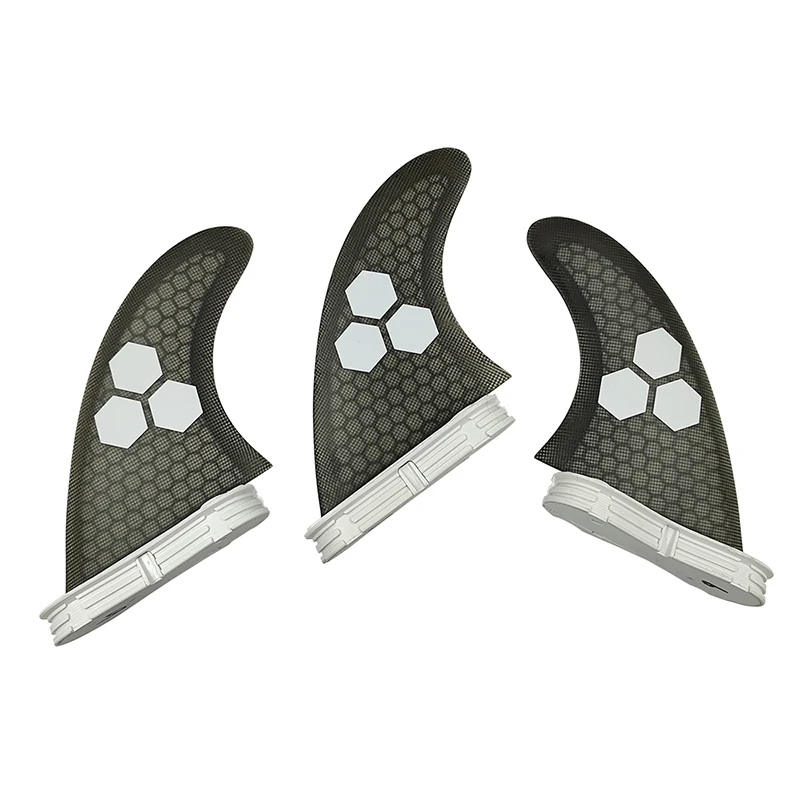 G5 Size UPSURF FCS 2 Short Board Fins Honeycomb Surfboard Fins Thruster Fibreglass 3pcs Funboard Surfing Performance Core surfboard fin