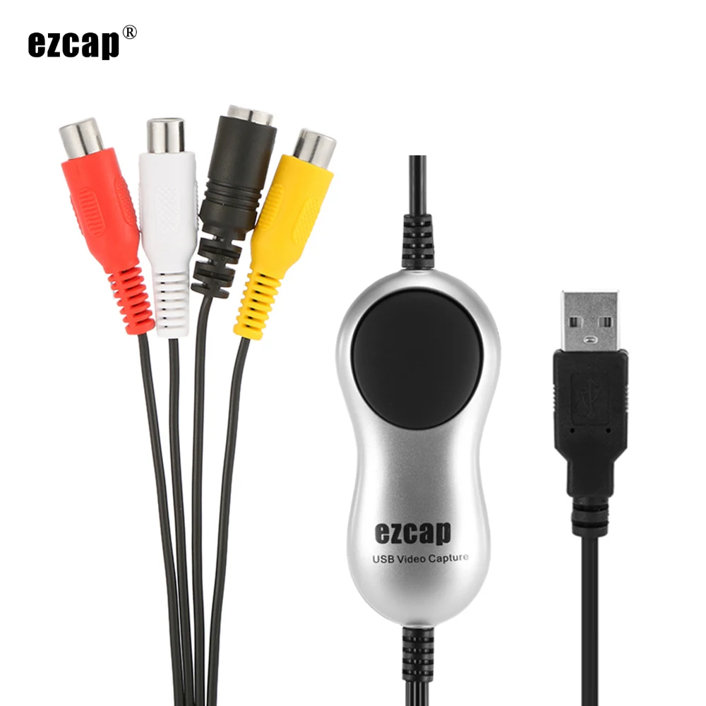 

Ezcap 170 USB 2.0 HD Video Capture Card TV DVD VHS DVR Recorder Grabber Converter Analog Video Audio To Digital for Windows 10