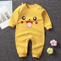 0-2 Age Baby Clothes Cartoon Long Sleeve Climbing Clothes Spring Autumn Newborn Underwear Jumpsuit Infantil Bodysuits Pajamas 3