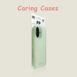 White Translucent Matte Shockproof Case with Soft Edge and Wide Cutout Design - iPhone 15 (Green)