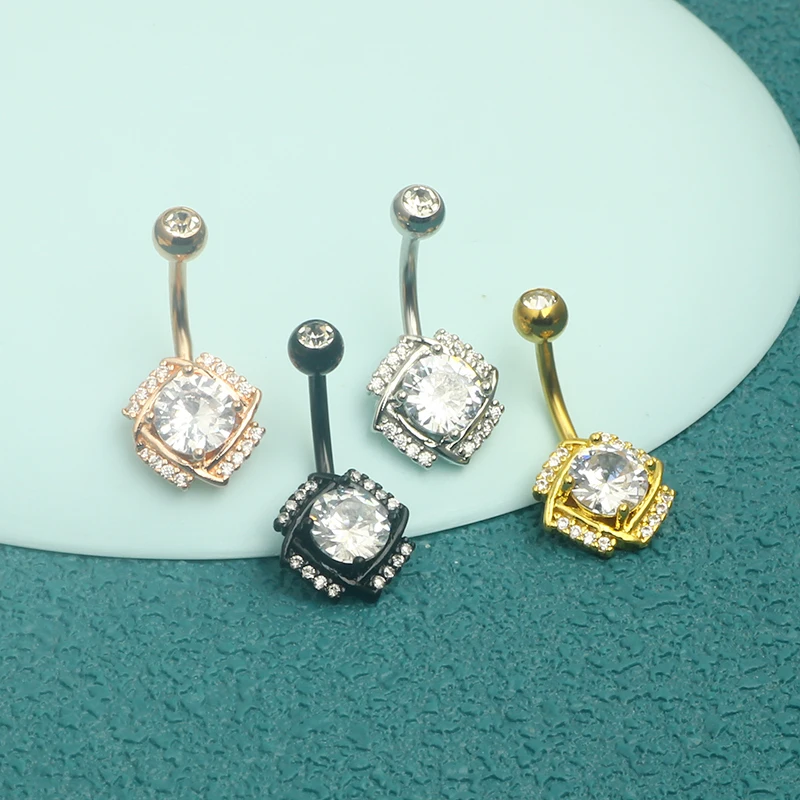 Surgical Steel Belly Button Ring Navel Nombril Piercing CZ Belly Ring Sexy Women Belly Piercing Body Jewelry Ombligo 14G mix