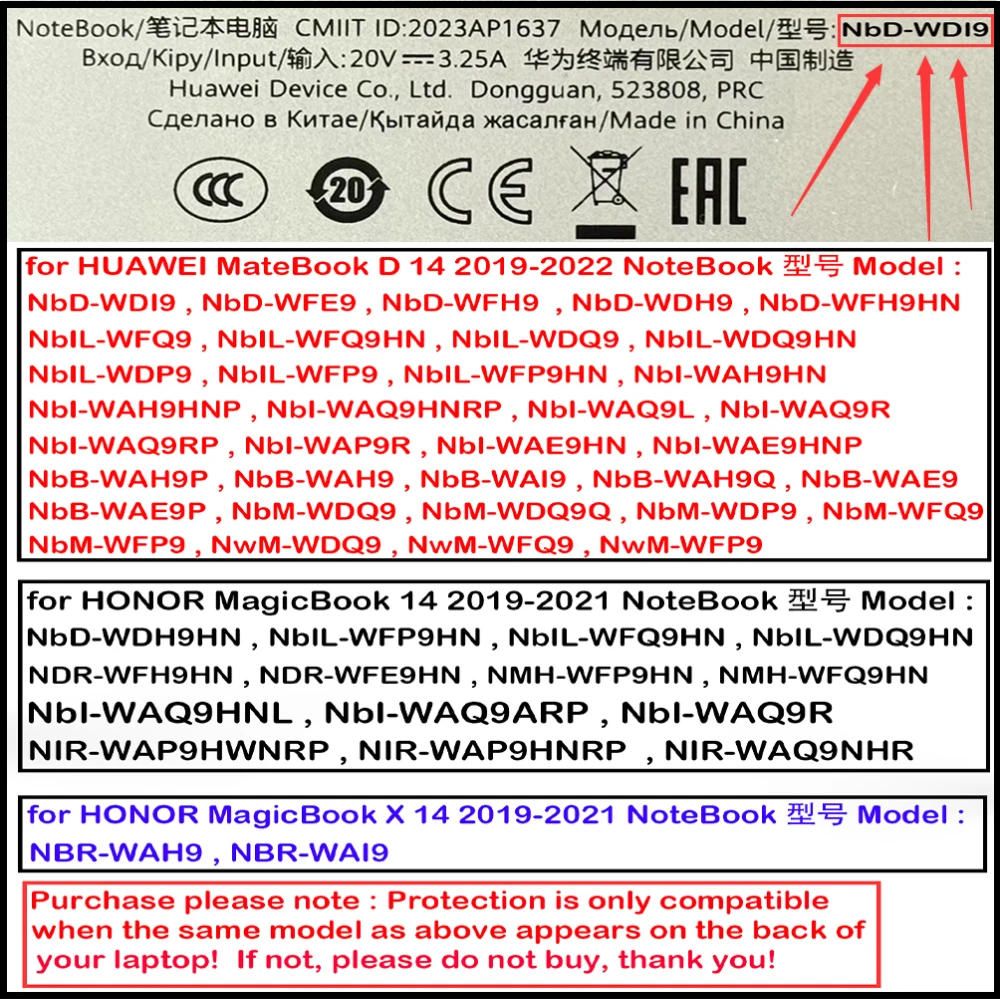 Honor MagicBook X 14 2021 NBR-WAI9 노트북 케이스, Honor Magicbook x 14 NBR-WAH9 노트북 액세서리, 최신 노트북 케이스
