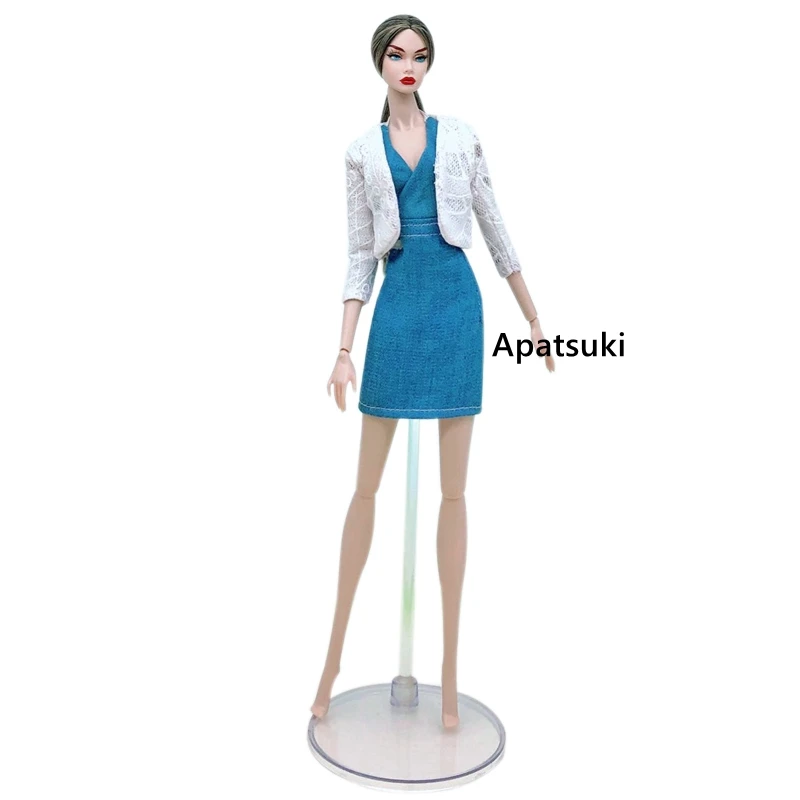 Barbie Doll Clothes Doll Clothes Accessories Fashion Lace Doll Dress Outfits Party Gown Tank Shirt Skirt Coat Jacket for 1/6 Dolls Toys