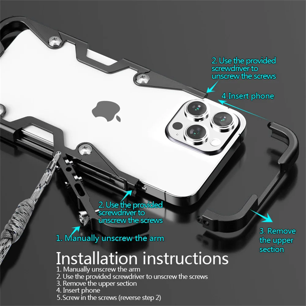 Custodia ILING Per Motorola Edge 50 Pro Con Anello Supporto E Copriobiettivo Scorrevole - Nero - 6