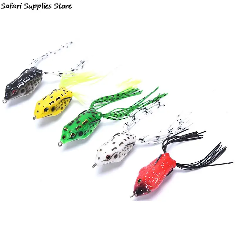 Silicone Material Fishing Lure 4.5cm Artificial Bait Ray Frog Topwater Fishing