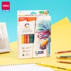 Deli Watercolor Pencil 12 / 24 / 36 Colores Drawing Pen Art Set Children Kids Painting Sketching Water Color Pencil Kit 1