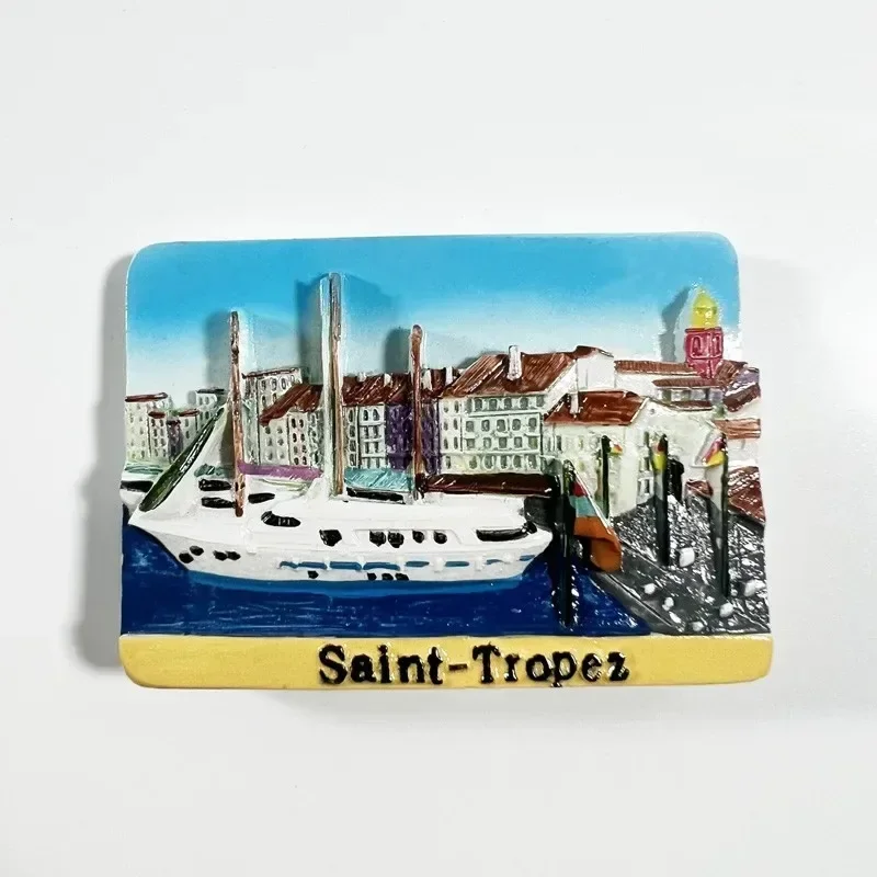 France Souvenirs Saint Tropez Fridge Magnets Cathédrale Notre Dame de Paris Saint Cirq Lapopie Fridge Stickers Wedding Gifts - 15