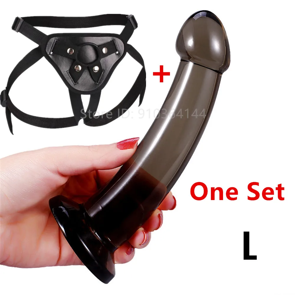 Silicone Anal Plug Strap On Big Penis Harness Adjustable BDSM Bondage Pants Lesbian Strap-on Dildos Sex Toy For Women Gay Female sex toys