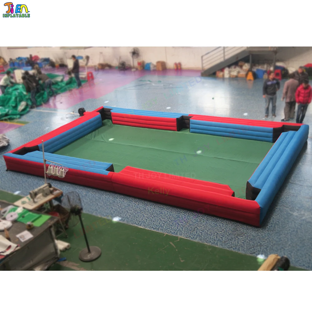 

Free Door Shipping 6x4m/8x5m/10x5m Inflatable Snooker Ball Pool Football Soccer Billiard Table Game for Sale