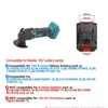 Oscillating Multi function tool Electric Saw With Trimmer /Shovel/Cutting Woodworking Speed Tool Fit Makita/Dewalt 18V Battery 5