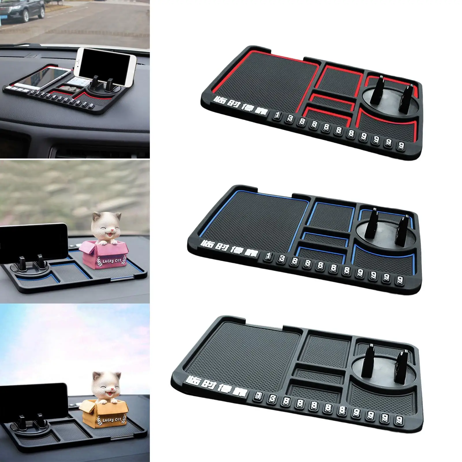 Universal Car Dashboard Anti-Slip Mat Silicone Sticky Anti-Pad