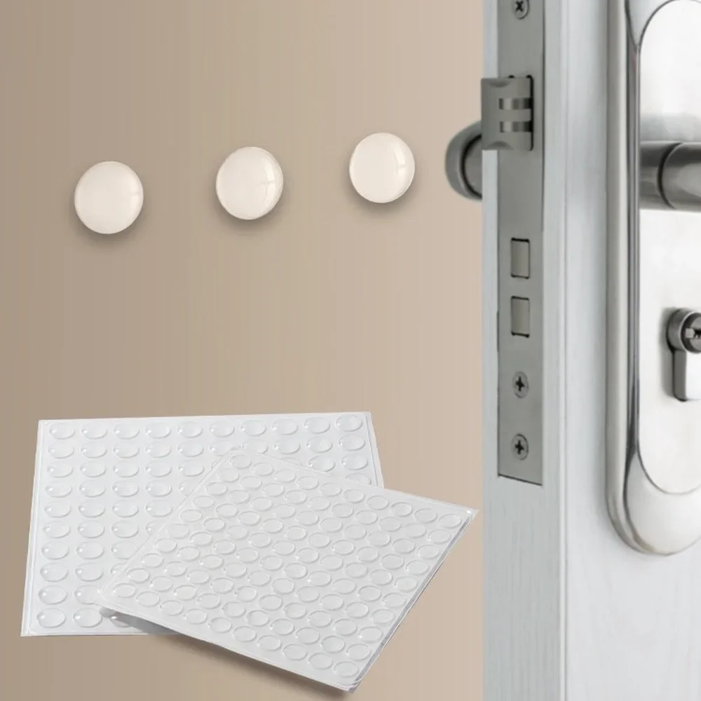 Japan Safety Shock Absorber Door Handle Mute Door Stoppers Wall Protection Security Waterable Transparent Wall Protectors