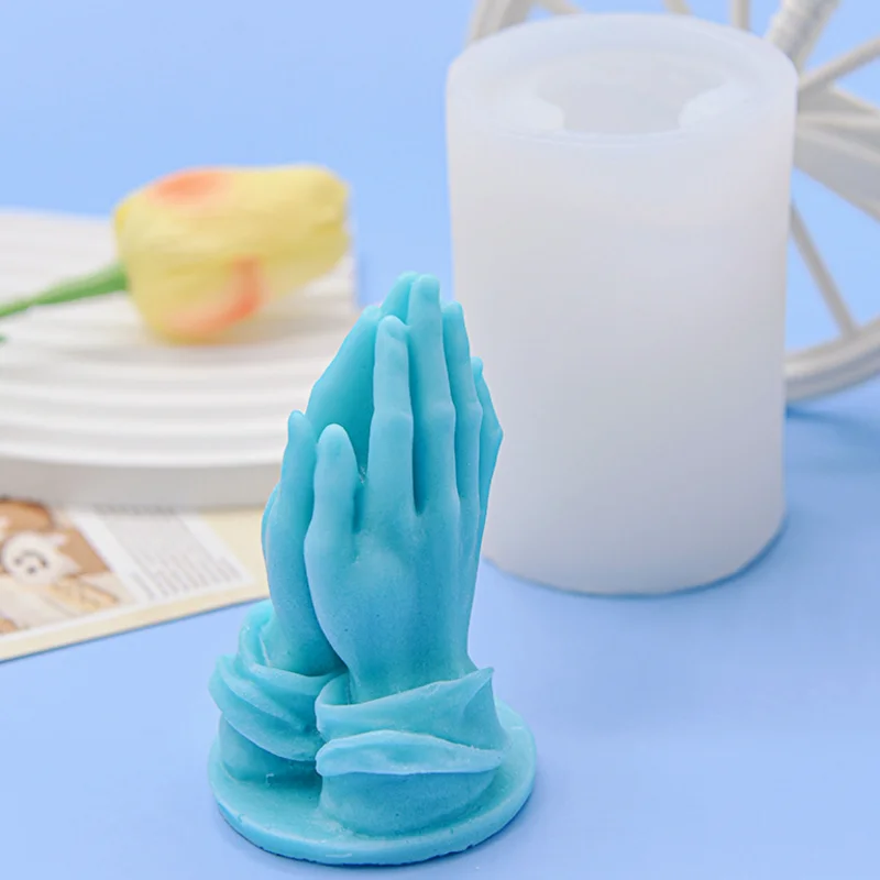Prayer Hand Candle Mold 3