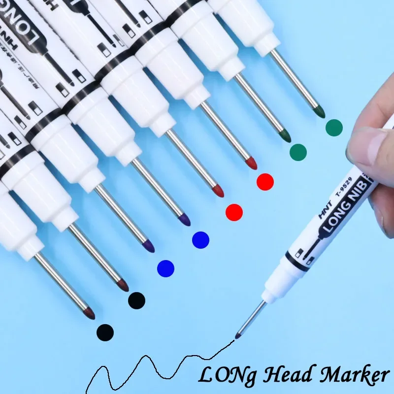 6Pcs/Set 20mm Long Nib Head Markers For Multi-Purpose