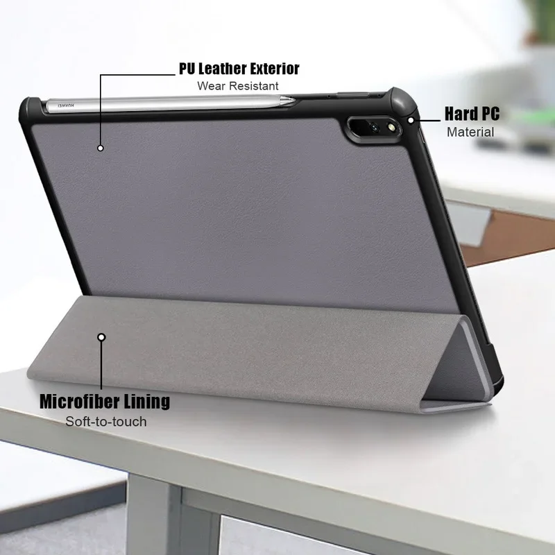 Tablet Case For Huawei MatePad 11 DBY-W09 SE 10 4 AGS5-L09 10.4 BAH3-L09 Slim PU Leather Tablet Cover