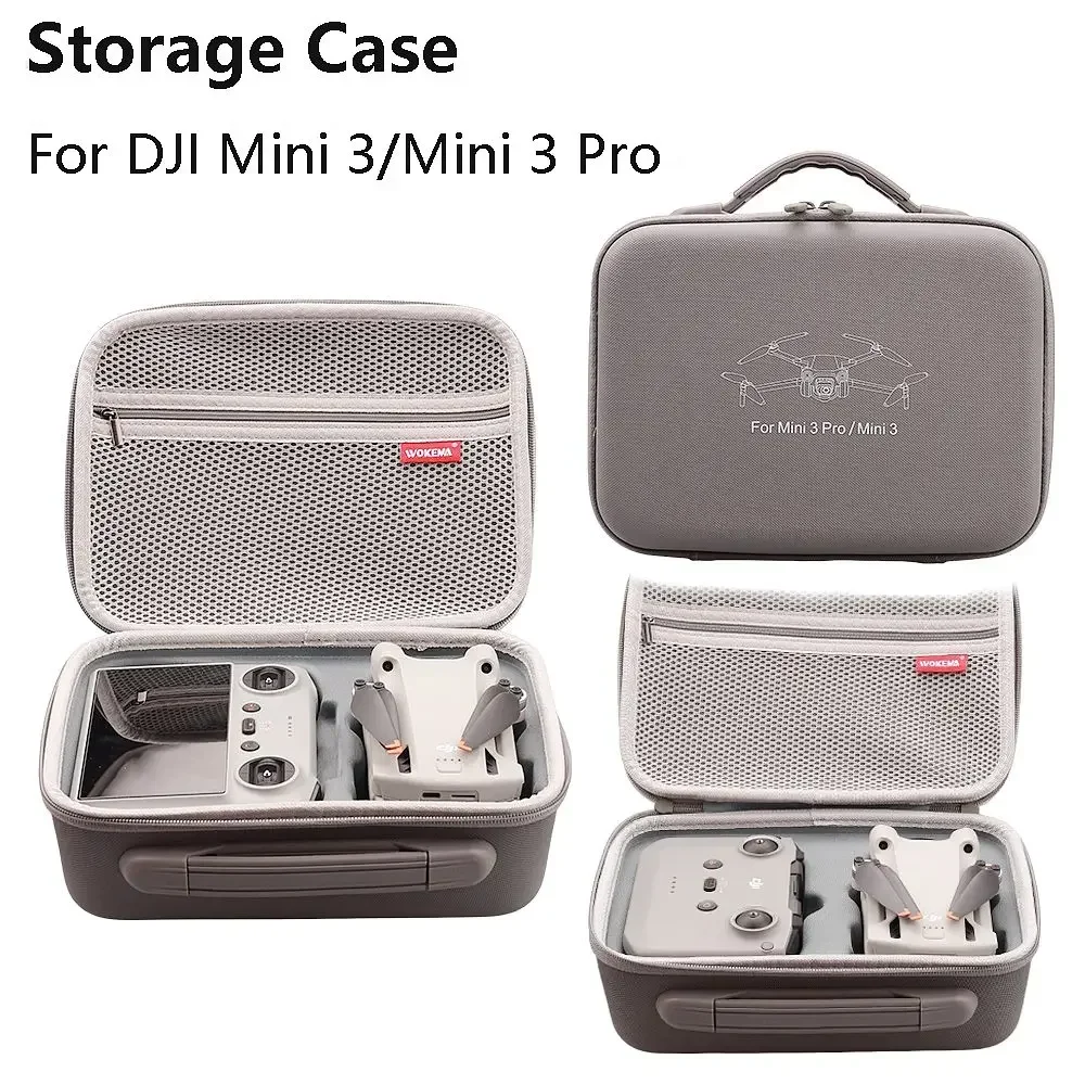 Storage Bag Handbag PU Bag Portable Carrying Case Waterproof Box For DJI Mini 3 Pro Drone Accessories
