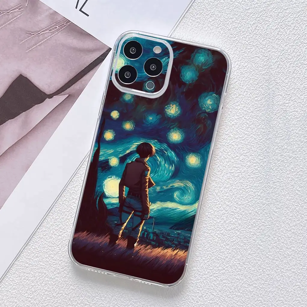 Attack on Titan Eren & Levi Soft Phone Cover