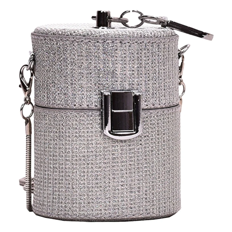 

Миниатюрная женская сумка через плечо, модная сумочка на ремне с цепочкой и помадой, роскошный маленький кошелек для женщин