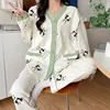 Nursing Clothes 2 Pieces Pajamas Maternity Clothes Home Clothes Spring And Autumn Confinement Clothes Summer Nursing Pajamas 4