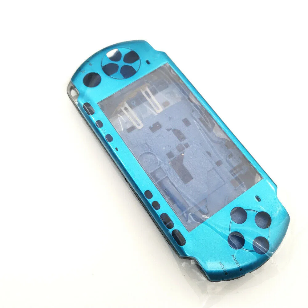 Sky Blue Full Housing Shell Case Cover Repair Part Replacement Shell Kit for PSP 3000 Game Console