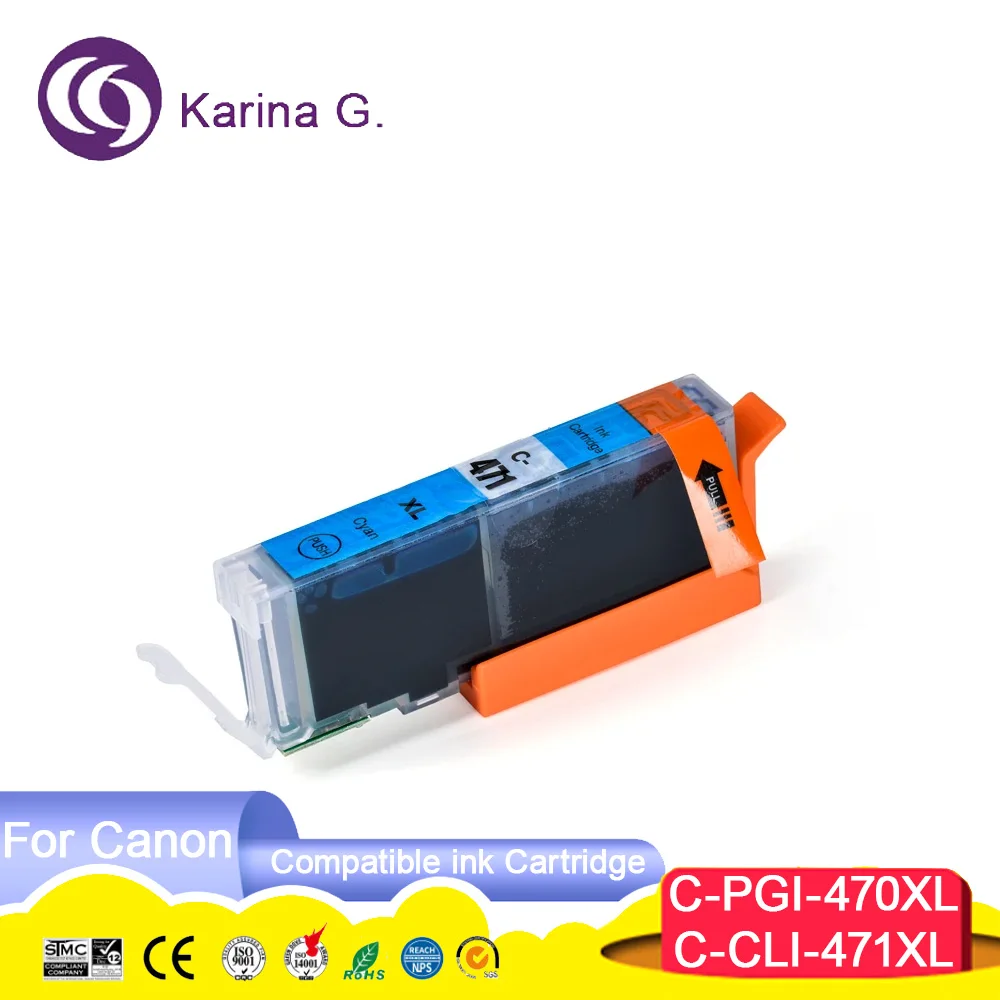 Compatible for PGI470 CLI471 PGI-470 PGI 470 ink cartridge Suit for PIXMA MG77