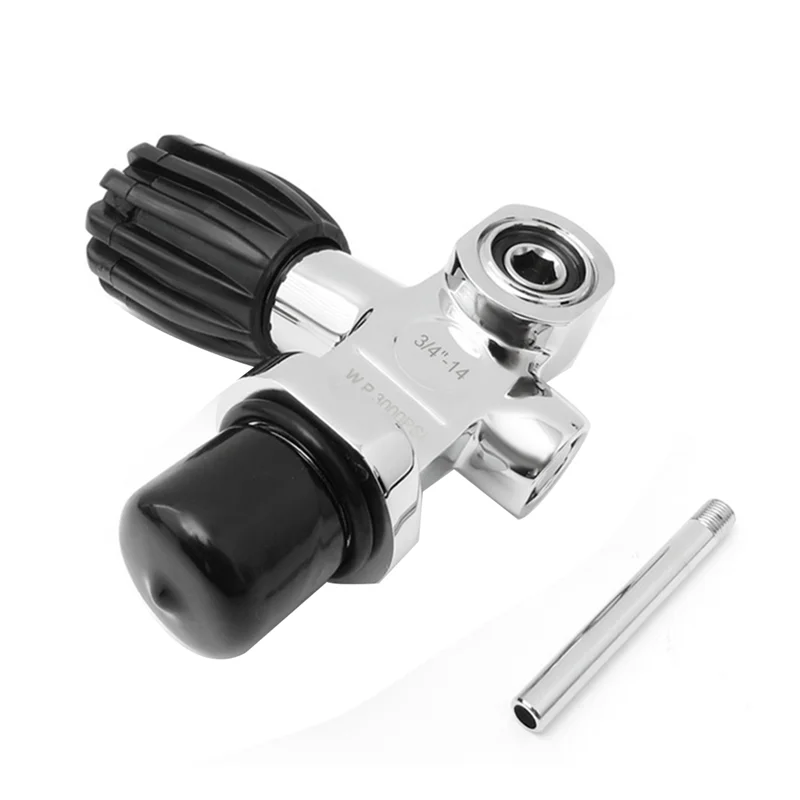 Scuba Diving Tank Valve 3000Psi 250Bar 3/4-14NPS High Pressure Scuba Diving Tank Valve Cylinder Reducing Valve