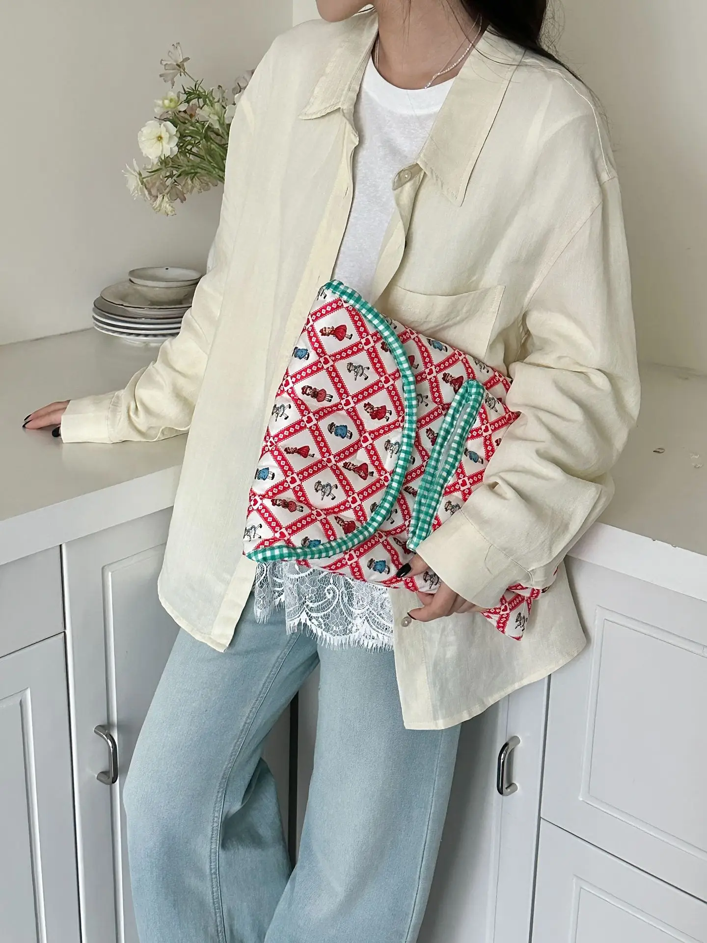 Korean version Laptop Sleeve For Ipad9.7-11 Macbook Air Pro 13.3 14 15 Dell Samsung LG 15.6 16 Inch Tablet Notebook Pouch