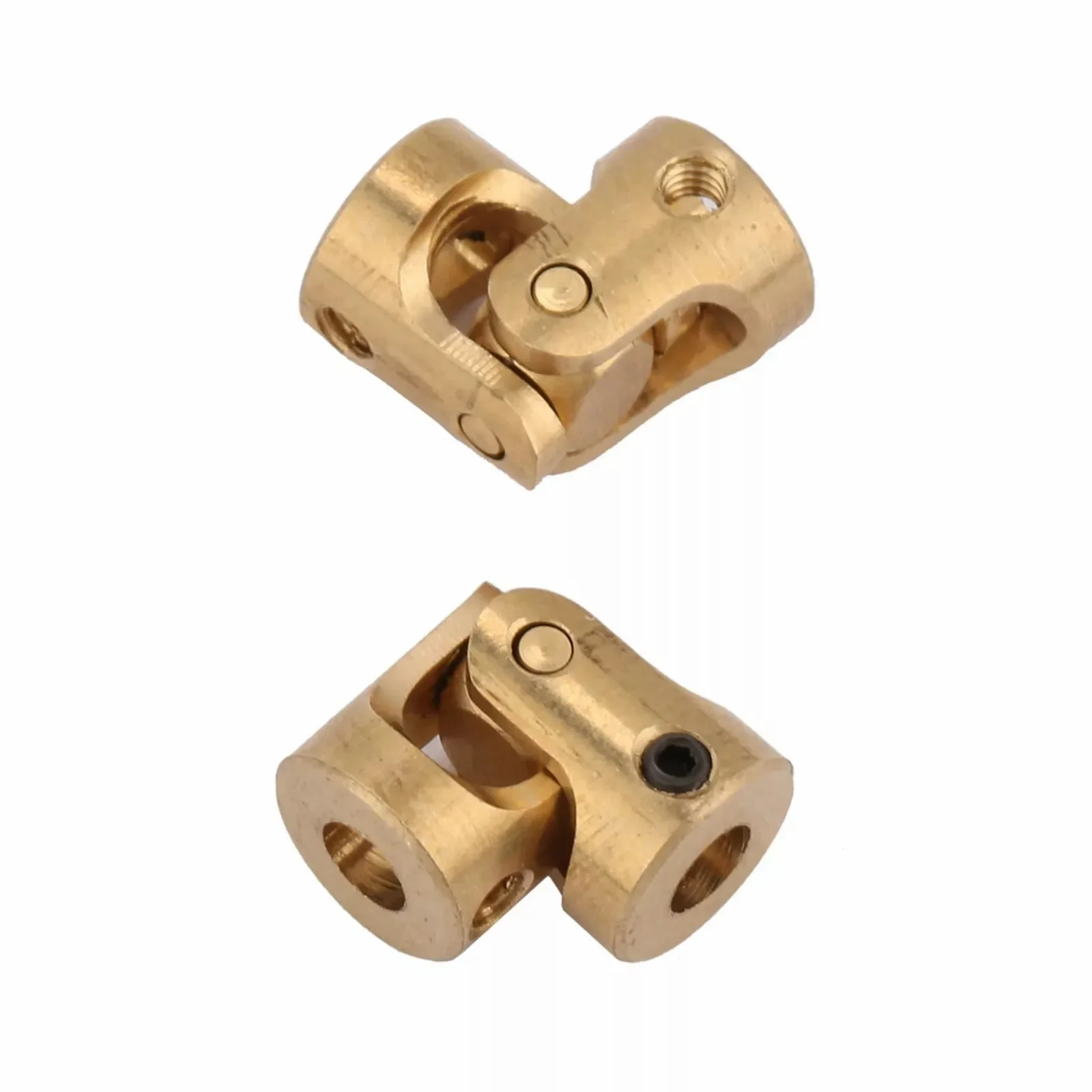 Brass Motor Shaft Gimbal Connector RC Boat Car Metal Universal Joint Coupling Cardan Joint 10pcs shaft coupler shaft connector rigid shaft coupler