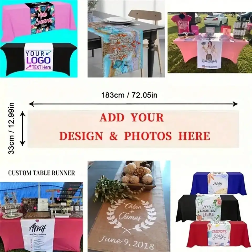 Custom Linen Table Runner,Personalized Table Runner Holiday Party Decor  Reusable Kitchen Dining Table Runner Wedding Party Decor - AliExpress, image size:960x960