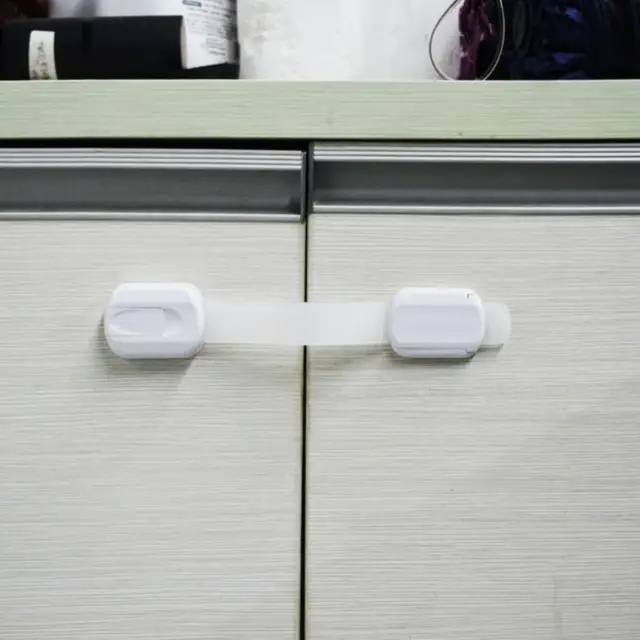 1 db Gyermekzáró Gyermekek Védelme A Bezárása Biztonságának Biztonságos Védelem Biztonsági Zárak Konyha Szervezője - Image 5