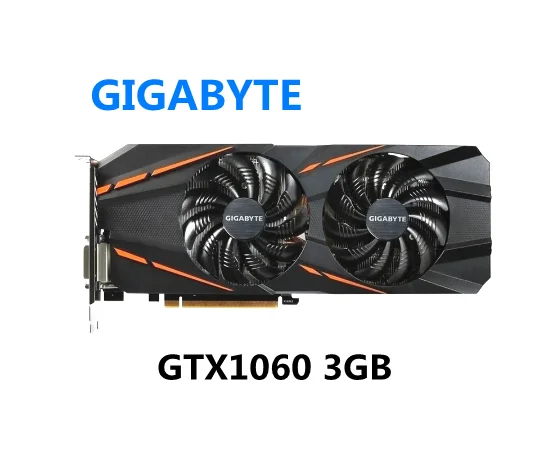 Видеокарта GIGABYTE GTX 1060 G1 Gaming 3 ГБ графическая карта GPU для nVIDIA Geforce GTX1060 192 бит