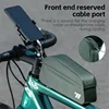 WEST BIKING Bicycle Magnetic Lid Top Tube Bag With Bolts Mounted & Straps MTB Road Bike Waterproof  Front Frame Structured Bag 3