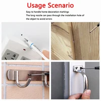 6Pcs/Set 20mm Long Nib Head Markers for Metal Perforating Pen, Waterproof, Bathroom, Woodworking Decoration, Multi-Purpose 4