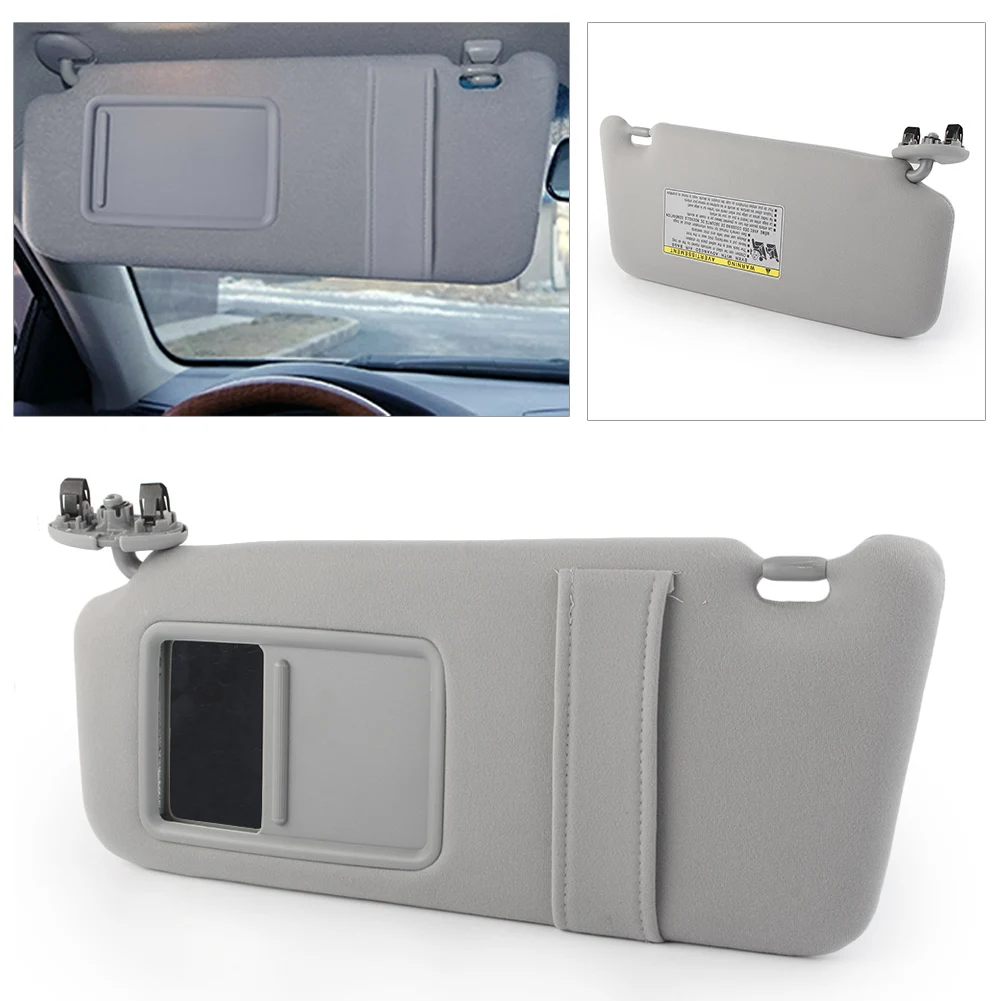 

Car Front Left Sun Visor Shield Sunshade For 2007 2008 2009 2010 2011 Toyota Camry Without Sunroof Gray