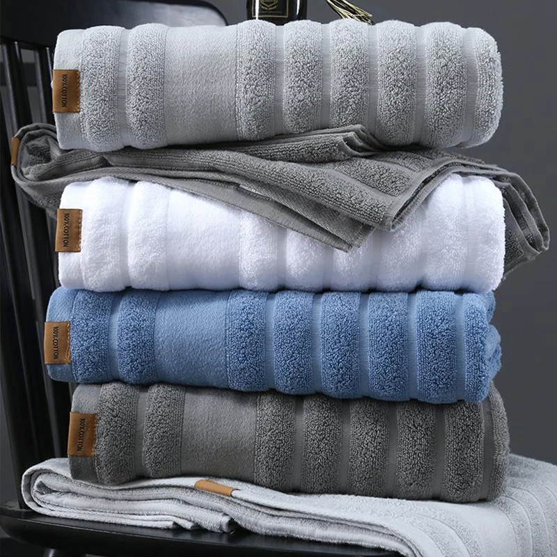 thick cotton bath towel Household bathroom adult men and women universal soft absorbent washing hair shower towel bathroom hotel