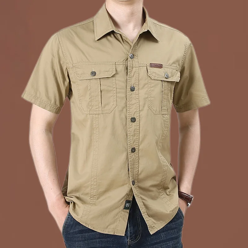 Summer Hiking Hunting Shirts Short Sleeve Combat Tactical Shirt Quick-Dry camping Fishing Shirts Male Hunting Climbing Outfit