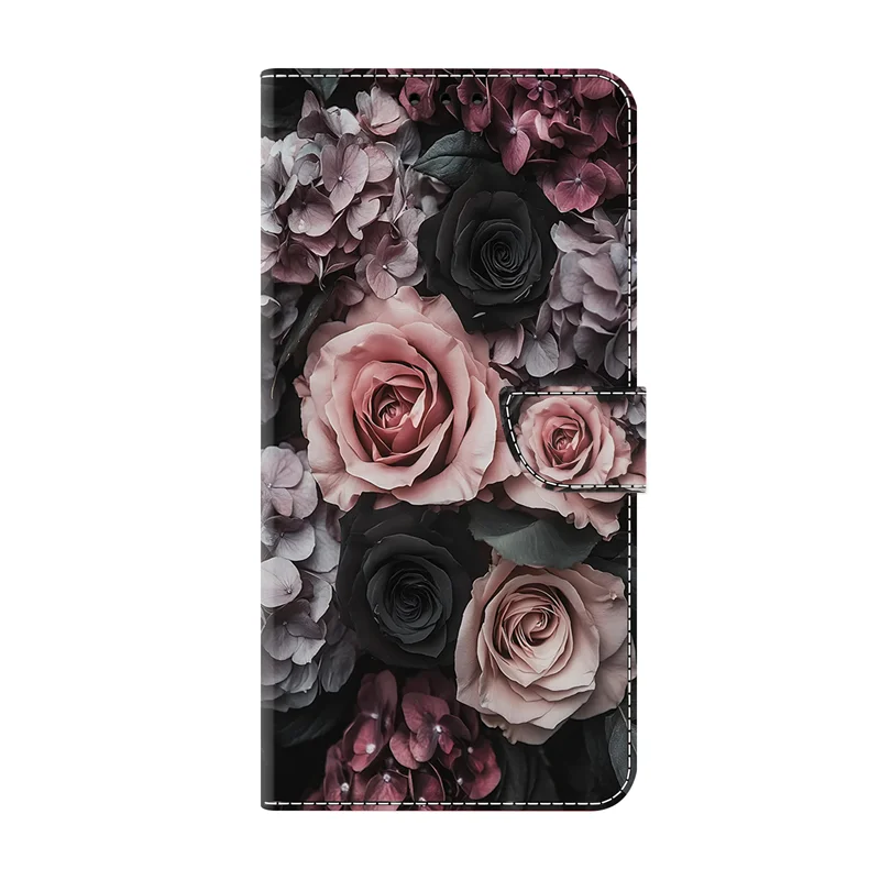 Premium Painted Wallet Flip Stand Case for Samsung Galaxy A17 - Elegant Book Cover Design
