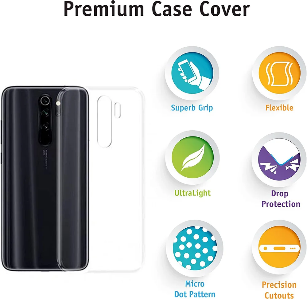 Ultra Thin Shockproof Silicone Soft Case For Xiaomi Redmi Note 8 9 Pro 8T 9S 9A 9C 9T 8A - Image 2