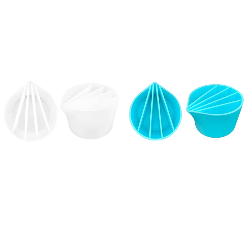 

5 Channels Split Cups For Paint Pouring Silicone Pouring Cup Dividers Painting Tools For Acrylic Paint Fluid,2Pcs