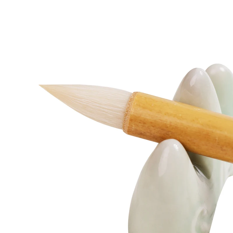 Calligraphy Brush Pen Woolen Hair Painting Brush Official Seal Script Short Peak Calligraphy Chinese Ink Painting Coloring Brush