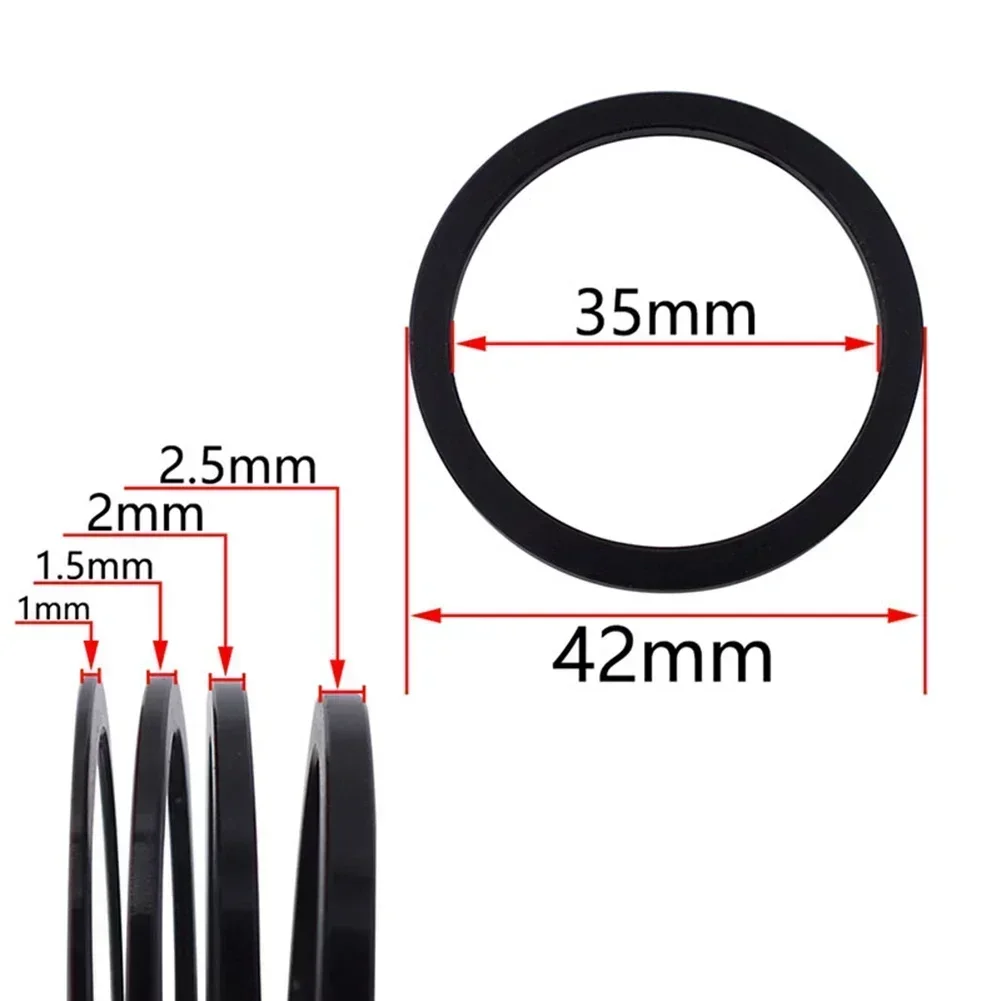 Bicycle Bottom Bracket Washer Center Axle Washer Cassette Spacer 1/1.5/2/2.5/3mm Aluminum Alloy Bike Hub Washer Bottom Bracket