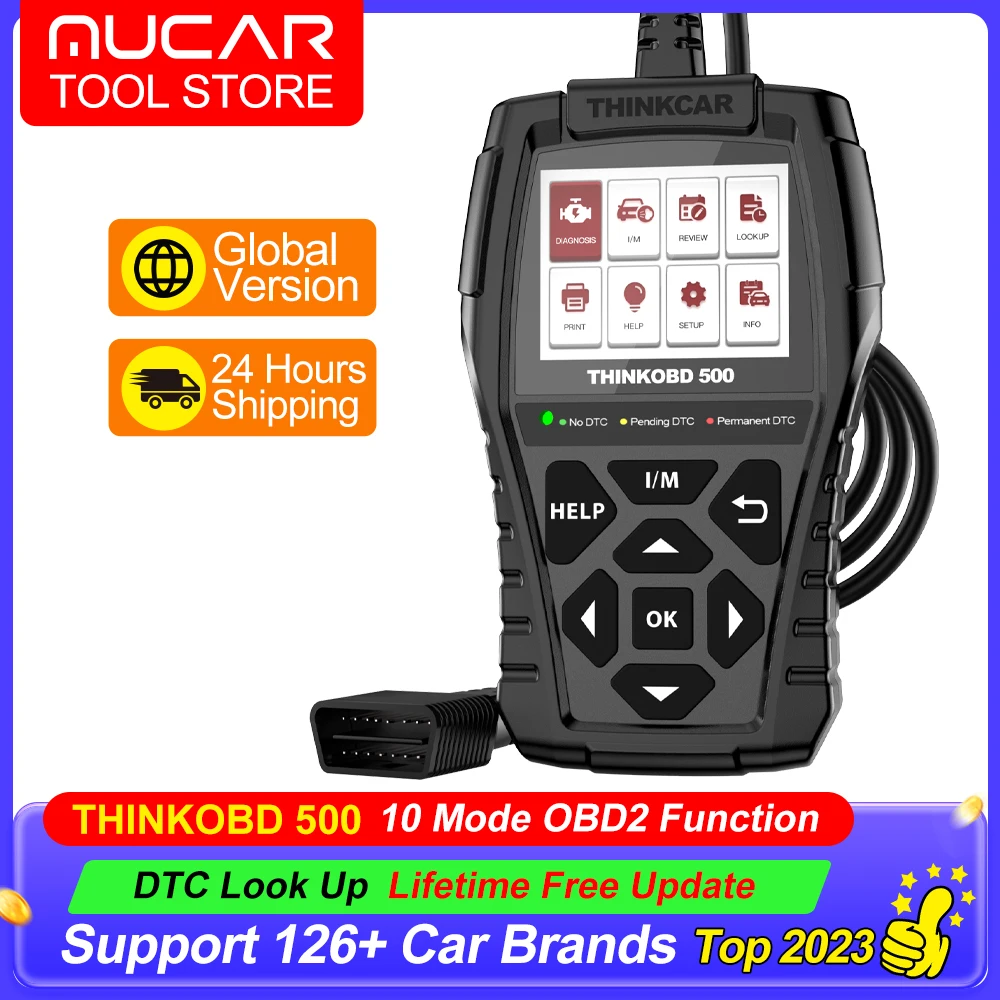 

THINKCAR ThinkOBD500 OBD2 Scanner for Car Professional Car Code Reader DTC Lookup Scan Tool for Mechanics OBDii Diagnostic Tools