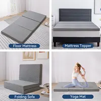 Hcore Folding Mattress, 4 Inch Foldable Memory Foam Mattress with Bag, Portable Mattress Topper for Floor, Camping, Guest 6
