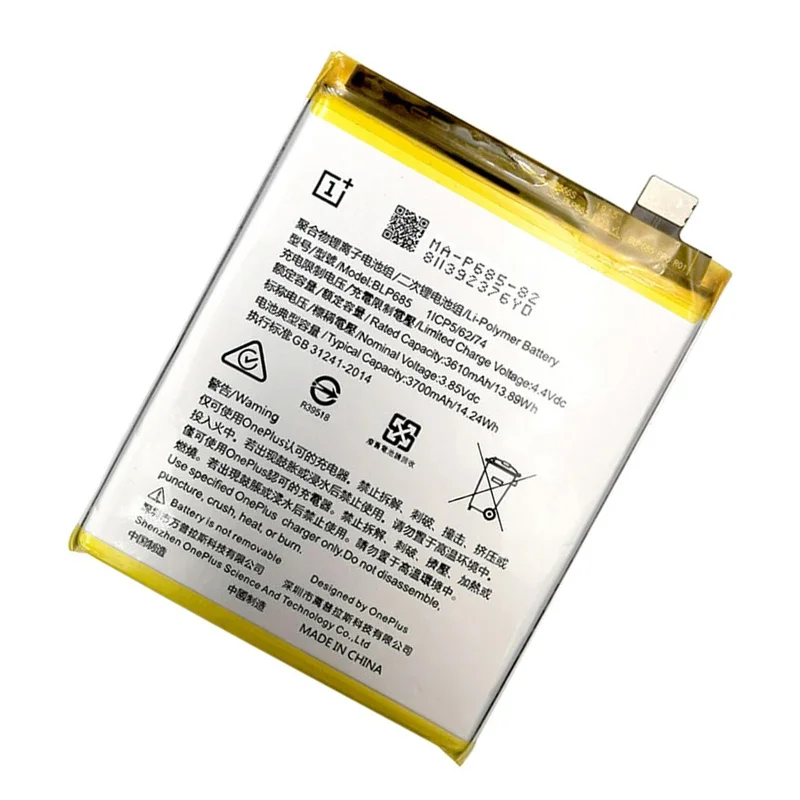 Original Replacement Phone Battery For OnePlus 6T 7 A6010 BLP685 3700mAh High Quality Replacement Li-ion Batteries Free Tools