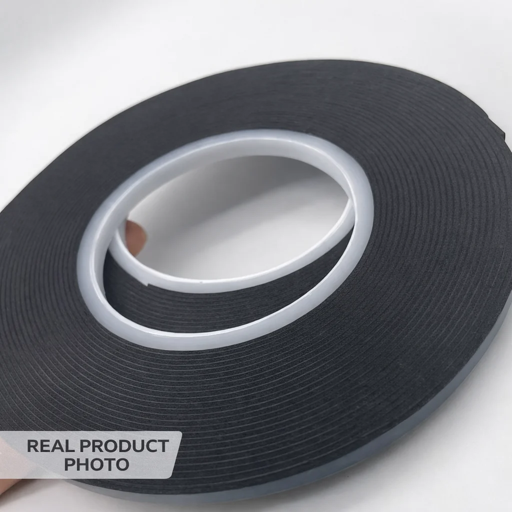 Premium Double-Sided Adhesive Foam Tape for Screen and LED Panel Repair - Black