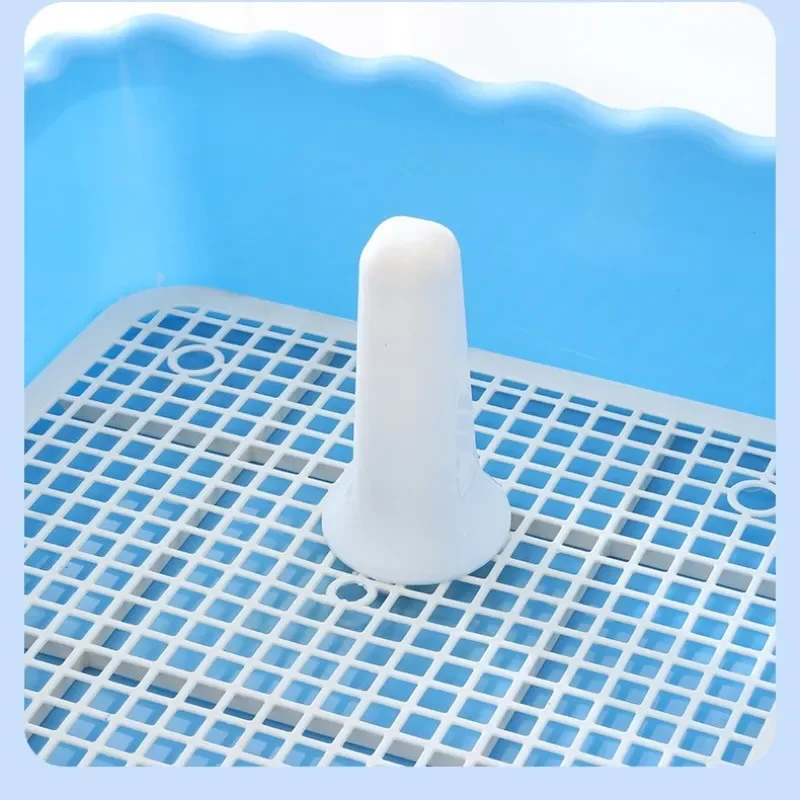 Pet Dog Toilet Dog Potty With Column Detachable Pee Fence Training Toilet Anti-Splash Pet WC Cleaning Tray Puppy Tray