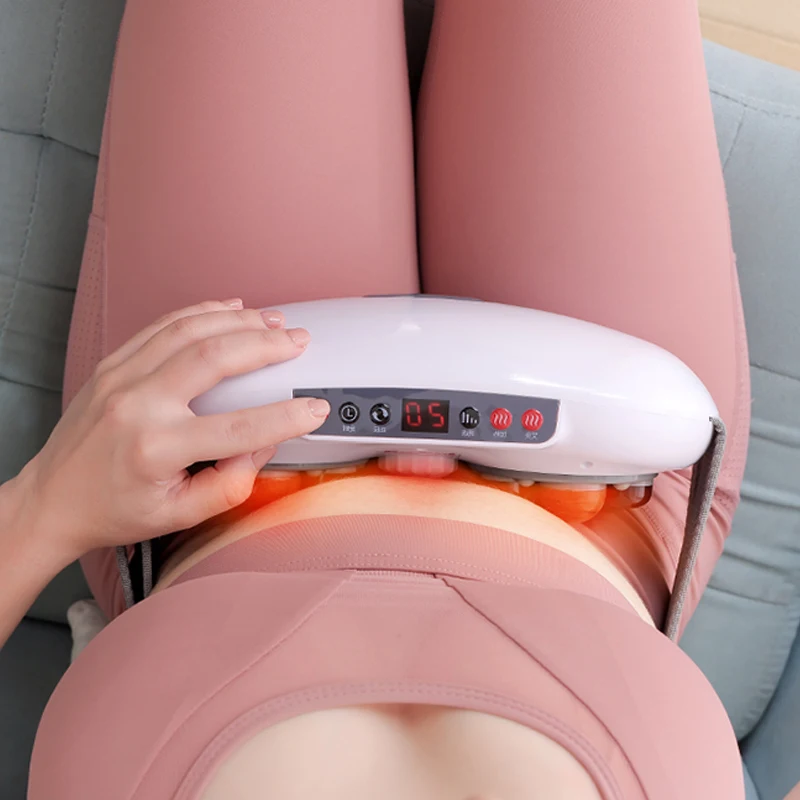 Bian Stone Massager Abdominal Massager Moxibustion Abdominal Magic Tool for Health Promotion Stomach Peristalsis Hot Compress